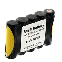Exell 6V 1000mAh (5xAA) NiCd Custom Battery Pack w/Tabs