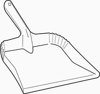 Fulton Dustpan Steel 7-1/2 " X 12-3/4 " Black