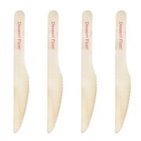 Dress My Cupcake Natural Wood Candy 200-Pack Buffet Knives DIY Kit, Dessert First, Coral
