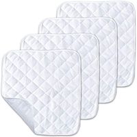 4 Pack Waterproof Bed Pads - Mattress and Chair Protective Covers - Non Slip, Washable, Breathable, Hypoallergenic, Terry Cloth - Baby, Bed Wetting, Elderly, Dogs - 18x20 in. - by X-Preferred