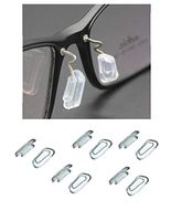 AM Landen 5 Pairs 13mm Soft Silicone Eyeglasses Nose Pads Snap-in Nose Pads for Titanium Frame