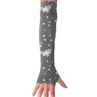 SSKYFLOWER Unicorn Dark Grey Arm Sleeves, Cool Arm Sleeves UV Protection for Men Women Youth Arm Warmers for Cycling Golf Baseball Basketball Tattoo Cover Elbow Sleeves