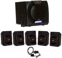 Acoustic Audio AA5230 Home Theater 5.1 Bluetooth Speaker System with LED Display and Optical Input