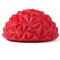 Beuttiful Massager Spiky Massage Ball PVC Foot Trigger Point Stress Relief Yoga Massager (Red)