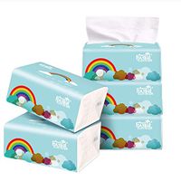 Facial Tissues 3-Ply Bamboo Facial Tissues Soft Paper Towels Eco-Friendly Tissues Cleaning (300 Pieces) (1 Pack)