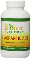 Biotech Nutritions D-Aspartic Acid Dietary Supplement, 3000  mg., 200 Count
