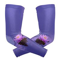 LEVEIS Water Nature Blossom Plant Sky Photography Arm Sleeves UV Protection for Men Women Sunblock Protective Gloves Running Golf Cycling Driving Long Arm Cover 1 Pair