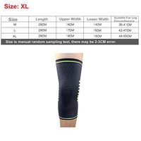HWZ Outdoor Running Cycling Sports Non-Slip Knee Pads Badminton Basketball Breathable Knit Anti-Collision Protective Gear (XL)
