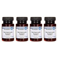Swanson Saccharomyces Boulardii 5 Billion Cfu 30 Veg Capsules (4 Pack)
