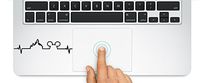 LA DECAL Mickey Mouse heartbeat Decal Sticker for Macbook Laptop Trackpad Keypad