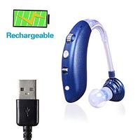 Rechargeable Sound hearing Amplifier, Ear Sound Enhancer, Noise Reduction, Enhanced Speech, Feedback Cancellation, Suitable for Adults, Elderly, Children