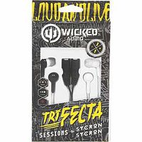 Wicked Audio Trifecta Headphones Bundle - Black/White