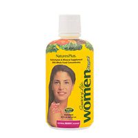 NaturesPlus Source of Life Women Liquid Multivitamin- 30 fl oz - Natural Berry Flavor - Whole Foods & Minerals - Energy, Health & Defense Against Stress - Vegetarian, Gluten-Free - 30 Servings