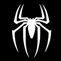 Spider Vinyl Sticker Decals for Car Bumper Window MacBook pro Laptop iPad iPhone (10" x 7.3", White)