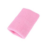 Healifty Cotton Wrist sweatbands Colorful Wrist Sweatbands Athletic Cotton Terry Cloth Wristbands for Gym Sports (Pink)