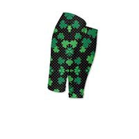 ftuyuy erett Men and Women St Patricks Shamrock Clover Print Calf Compression Sleeve Sports Footless Leg Socks for Running Support Circulation