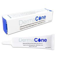 DermaCone Medical Grade Silicone Scar Cream With Vitamin C - Old and New Scars - Face and Body - Acne, Stretch Marks, Surgery, Burn, C-Section Scarring - 15 g