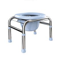 Zhong Stainless Steel Toilet Seat Household Squat Toilet Seat Can Be Adjusted 35-45CM