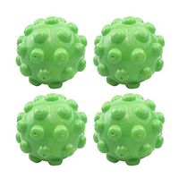 ESALINK 4 Pcs 3'' Reusable Laundry Dryer Balls Dryer Wrinkle Releasing Steamer Balls Home Drying Washing Ball Eco Friendly Fabric Softener Alternative (Green)