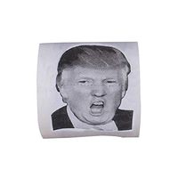 Novelty Toilet Paper Towels Trump Hilarious Political Paper Roll Bath Tissue Napkin for Democrats or Republicans (B-Trump, 10x10x10CM)
