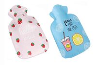 Set of 2 Mini Lovely Children's Hot Water Bottle/Hand Warmer, Light and Handy