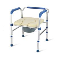 HSRG 3-in-1 Bedside Commode, Folding Bathroom Shower Stool Toilet Seat, Can be Used as Raised Toilet Seat Riser