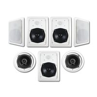 Acoustic Audio HT-57 In Wall In Ceiling 1400 Watt Home Theater 7 Speaker System