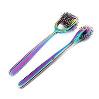 G.S Set of 2 Wartenberg Neurological Pin Wheel Pinwheel 2 & 7 Head Diagnostic Multi Color Rainbow Best Quality