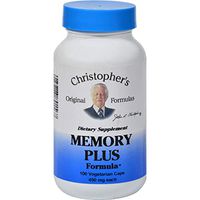 Dr. Christopher s Original Formulas Memory Plus Formula - 450 mg -100 Vegetarian Capsules