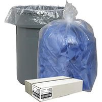 Nature Saver Recycled Can Liners Trash Bag, Extra Large, Clear, 100