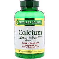 Nature's Bounty Calcium 1200mg + D Softgels 120 ea (Pack of 11)