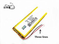 BIHUADE 3 line 3.7V 3500MAH 3248147 Lithium Polymer Li-Po Rechargeable Battery for DIY Mp3 MP4 MP5 GPS