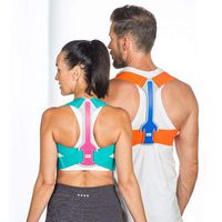 BackPainHelp Posture Hero Sports for Men & Women - Award Winning Posture Support (Pink/Turquoise, Junior)