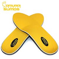 Samurai Insoles Sumos- Super-Padded Orthotics for Flat Feet- Perfect for Work Boots, Roomy Sneakers or Shoes (Mens 7-7 1/2 | Womens 9-9 1/2)