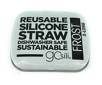 GoSili, Straw Travel Tin Fog Frost Extra Long
