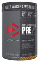 Dymatize PreW.O., Pre Workout Powder with Caffeine, Maximize Energy, Strength & Endurance, Amplify Intensity of Workouts, Sweet Cherry Lime, 400g