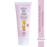 Azafran Organics Baby Gentle Body Wash and Shampoo, 200g