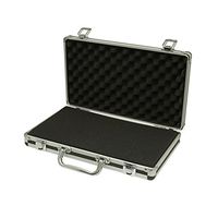 SRA Cases Aluminum Hard Case, Black, 13.6 x 8.1 x 2.6 Inches