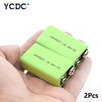 YCDC 2X 9V 1200mAh Rechargeable Ni-MH Battery for Wireless Microphone Toy Cars, 9 Volt Battery for Smoke Detectors, Alarms, Car Toys, Multi-Meter, Instruments,Gamepads,Medical Devices,etc
