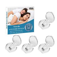 Anti Snoring Device Magnetic Anti Snore Nose Clip Professional Relieve Snore Mini Comfortable Sleep Sleeping Aid Relieve Snore for Men Women (4PC)