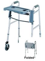 Guardian Folding Flip Tray for Walker Gray Plastic [Health and Beauty]