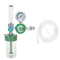 Oxygen Inhaler, WX-YQ-02 Buoy Gas Flowmeter Oxygen Meter,G5 / 8-14 Male thread Pressure Reducing Regulator Apparatus,0.25Mpa Oxygen Pressure Gauge with tube/filter