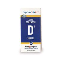 Superior Source Vitamin D3 [1000] IU Sublingual Tablets - Vitamin D Supplement Quick Dissolve Melts - 100 Count