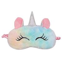 ZTL Cute Animal Eye Mask Soft Plush Sleep Masks for Women Girls Home Sleeping Traveling (Unicorn)