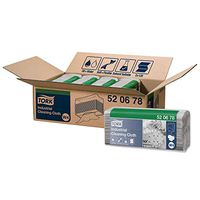 Tork 520678 Industrial Cleaning Cloth, Top-Pak, 1-Ply, 15.0" Width x 16.5" Length, Gray (Case of 5 Packs, 120 per Pack, 600 Wipers per Case)