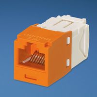 Panduit CJ688TGOR Category-6 8-Wire TG-Style Jack Module, Orange