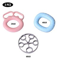 Hand Grip Strengthener Set | 3 PCs, Suit for Male and Female, Hand Muscle Exercise, Finger Power Strengthen, Rehabilitation, Silicone Squeezer Grip, Finger Stretching, Soft Touch.