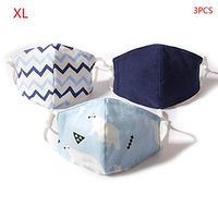 Horenme 3Pcs Ḱiḍѕ Three-Dimensional Printing Βaḃy Αḍụlṫ Pure Cotton 5 Ĺayѐṙ Мọụṫḣ Ϲọѵѐṙ