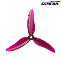 GEMFAN Hurricane 5 Inch 3-Blades Propeller 51499. Set of 4 Pieces of 5" Tri-Blade Props (2 CW + 2 CCW) for 210 220 250 FPV Racing Drone Quadcopter (Clear Purple)