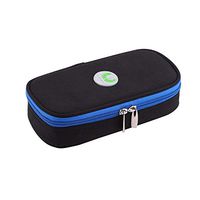 ONEGenug Temperature Display Epipen Carrier Insulin Cooler Travel Case Diabetics Medication Insulated Cooling Bag(Black)